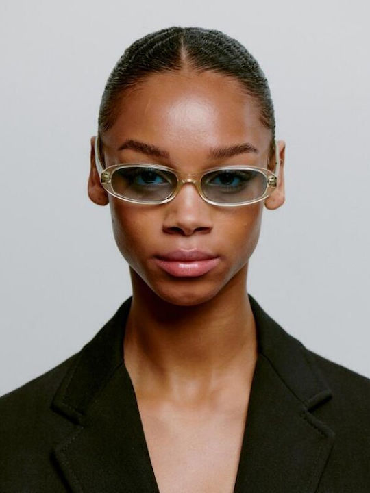 A.Kjaerbede Unisex Sunglasses With Beige Frame And Beige Lens KL2415-007