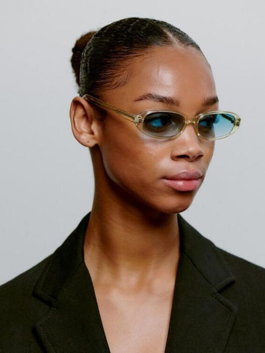 A.Kjaerbede Unisex Sunglasses With Beige Frame And Beige Lens KL2415-007