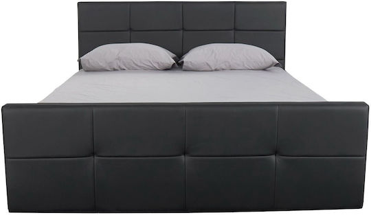 Anemone Bett Übergröße mit Stauraum für die Matratze 160x200cm Schwarz Anemone Bett Übergröße mit Stauraum für die Matratze 160x200cm Schwarz