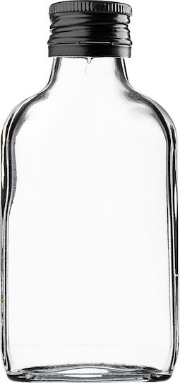 Kadax Wein-/Getränkeflaschen 100ml Schwarze Kappen 10 Stück