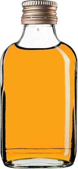 100ml Flask Bottle Gold Cap 1 Pc