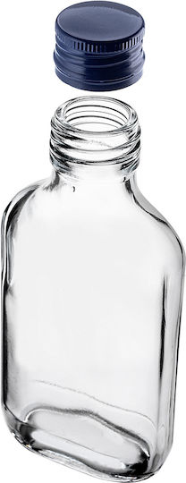 Kadax Wein-/Getränkeflaschen 100ml Marineblauer Deckel 10 Stück