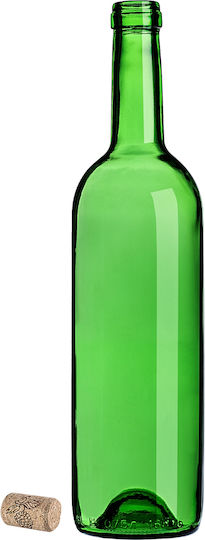 Wine Bottle Cork Bordeaux 0.75l 750ml Glass Bottles Wine Cider