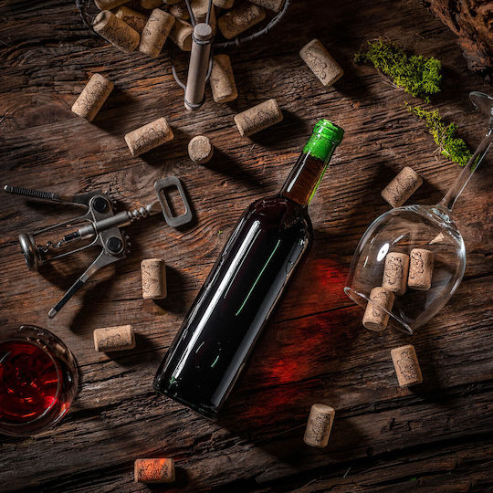 Wine Liqueur Bottles Bordeaux 0.75 L 750ml Green Bottle Wine Cider