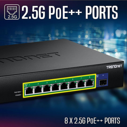 Trendnet TPE-BG5091 L2 Switch με 8 Θύρες Gigabit (1Gbps) Ethernet και 1 SFP Θύρα