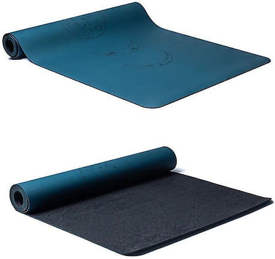 Στρώμα Γιόγκα Pro Yoga Mat Celestial Blue Moon 183cm Ιμάντα Μεταφοράς