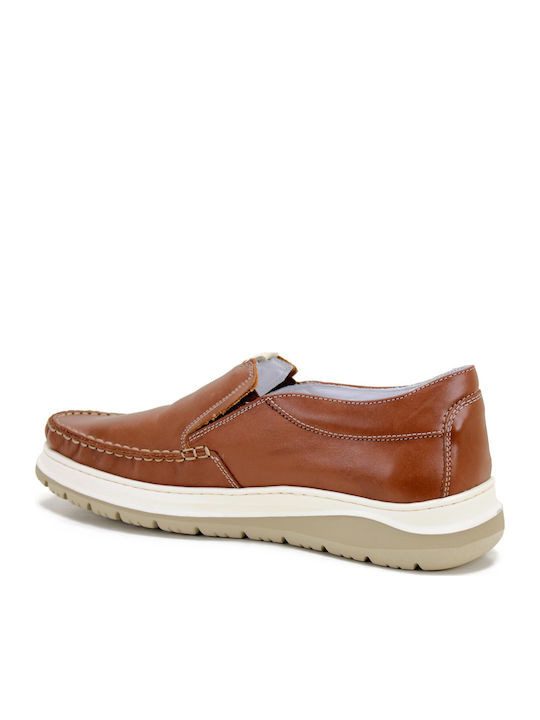 Leather Men's Casual Shoes Tabac Brown