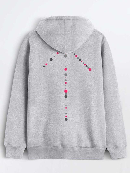 Sweatshirt Mit Kapuze Grau Melange H0172GM