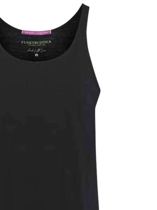 Women's Blouse Cotton Sleeveless Black