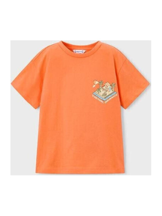 Kinderhemd Kurzarm Orange