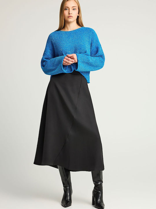 Damen Langarm Pullover Blau