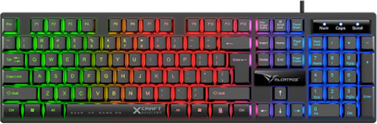 Alcatroz X-Craft Basecamp Gaming Keyboard with RGB Lighting English US