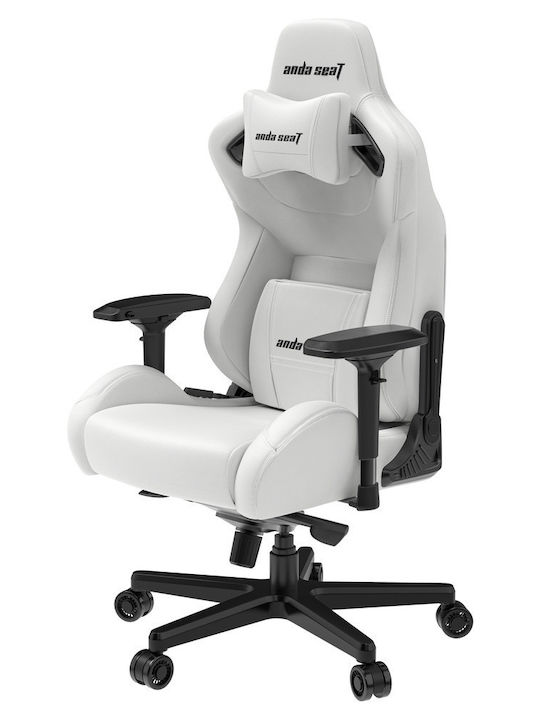 Anda Seat AD12XL Kaiser II Καρέκλα Gaming Δερματίνης με Ρυθμιζόμενα Μπράτσα White