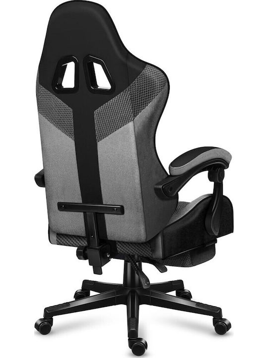 Huzaro Force 4.7 Artificial Leather Gaming Chair with Footrest Grey Mesh