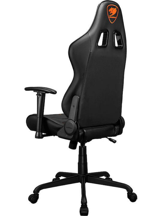Cougar Armor Elite Artificial Leather Gaming Chair with Adjustable Arms Black