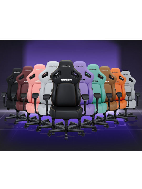 Anda Seat Kaiser 4 XL Artificial Leather Gaming Chair with Adjustable Arms Elegant Black