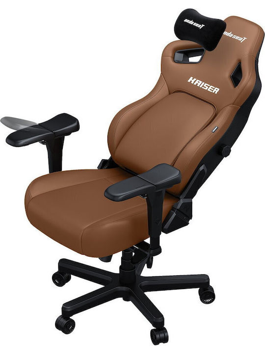 Anda Seat Kaiser 4 XL Καρέκλα Gaming Δερματίνης με Ρυθμιζόμενα Μπράτσα Καφέ