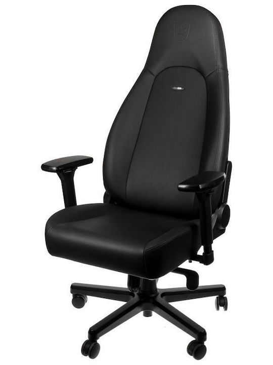 Noblechairs Icon Καρέκλα Gaming Δερματίνης με Ρυθμιζόμενα Μπράτσα Black Edition