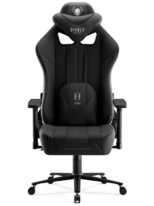 Diablo X-Player 2.0 King Size Καρέκλα Gaming Δερματίνης με Ρυθμιζόμενα Μπράτσα Black/Black