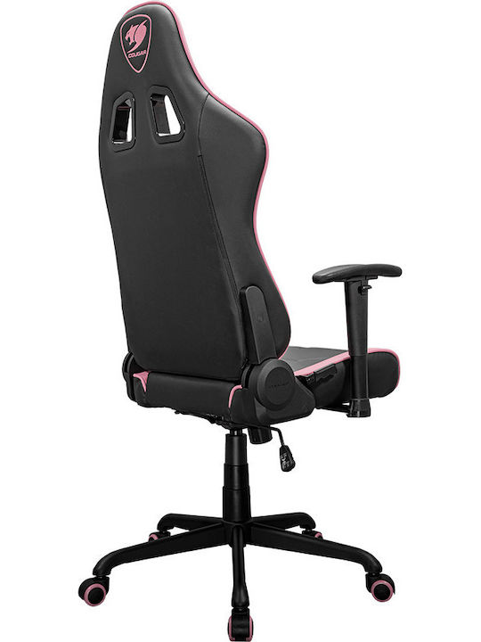 Cougar Armor Elite Καρέκλα Gaming Δερματίνης με Ρυθμιζόμενα Μπράτσα Ροζ