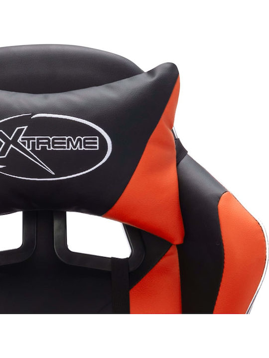 vidaXL 288002 Gaming Chair with Adjustable Armrests and RGB Lighting Orange/Black