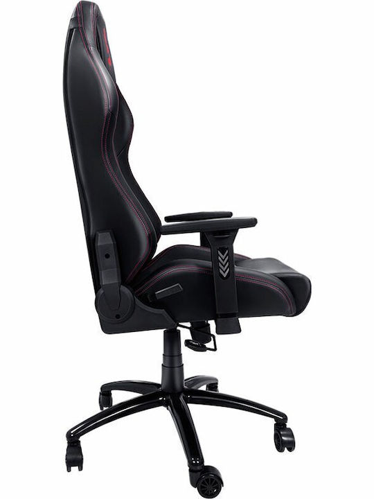 A4Tech GC-350 Artificial Leather Gaming Chair with Adjustable Arms Black
