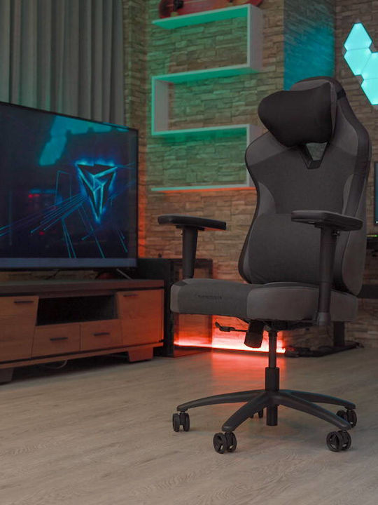 Thunder X3 Eaze Loft Υφασμάτινη Καρέκλα Gaming με Ρυθμιζόμενα Μπράτσα Μαύρη