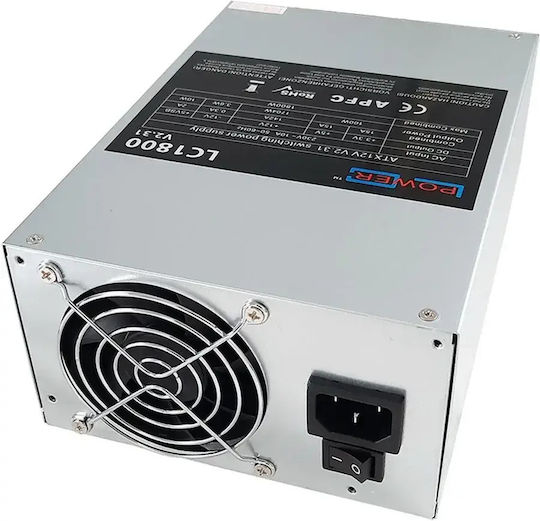 LC-Power LC1800 Mining Edition rev. 2.31 1800W Μαύρο Τροφοδοτικό Υπολογιστή Full Wired 80 Plus Gold