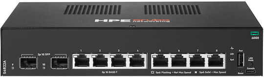 Aruba S4R22A Managed L2 Switch με 8 Θύρες Gigabit (1Gbps) Ethernet