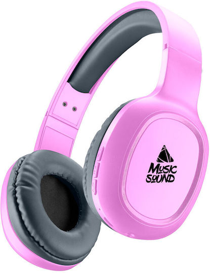 Cellular Line Music Sound Kabellos / Kabelgebunden Über Ohr Kopfhörer mit 8 Stunden Betriebszeit Rosa