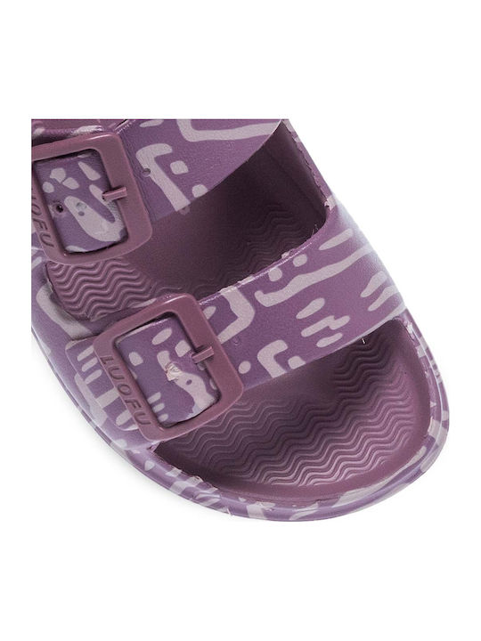 Șlapi În Stil Sandale Violet