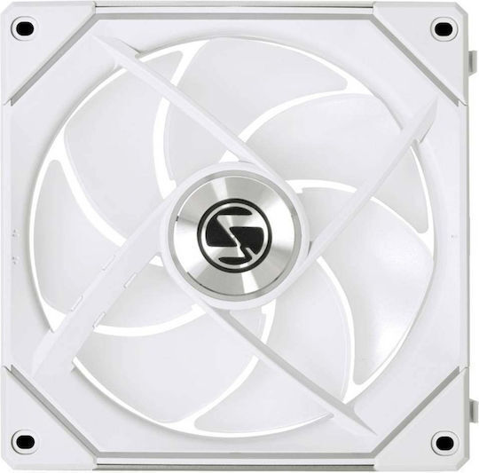 Lian Li Uni Fan SL-INF Wireless Reverse Blade Case Fan 140mm (1700rpm) with ARGB Lighting and 4-Pin PWM Connection White