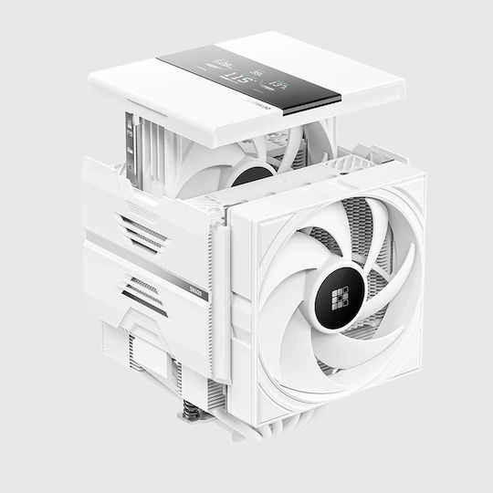 Sudokoo SK620V CPU Cooling Fan Dual Fan For Socket AM4/AM5/1200/1700 White