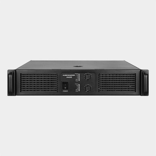 Audio Master A400 PA Power Amplifier 2 Channels 600W/4Ω 400W/8Ω Black