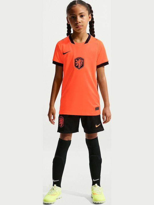 Netherlands 2026 Stadium Home Kids Football Jersey