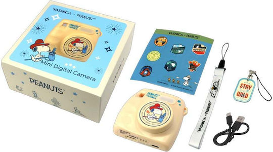 Yashica Peanuts Kinderkamera 8MP Beige