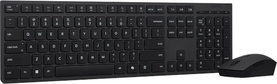 Lenovo Essential Wireless Keyboard Mouse Combo Gen2 Комплект клавиатура и мишка Български Черен