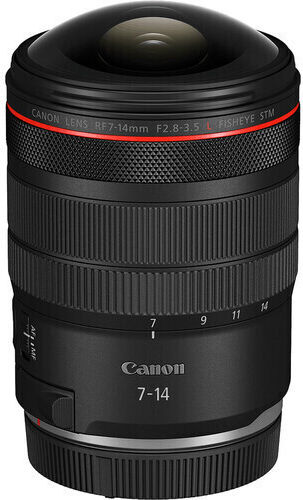 Canon Voller Rahmen Kameraobjektiv RF 7-14mm f/2.8-3.5 L STM Fisheye für Canon RF Berg Schwarz