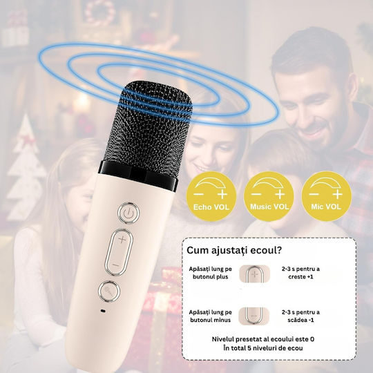 Ηχείο Karaoke με Ασύρματα Μικρόφωνα 34539 Γαλάζιο