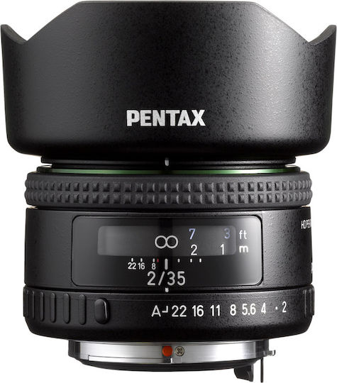 Pentax Full Frame Φωτογραφικός Φακός HD FA 35mm f/2 Wide Angle για Pentax K Mount Μαύρος