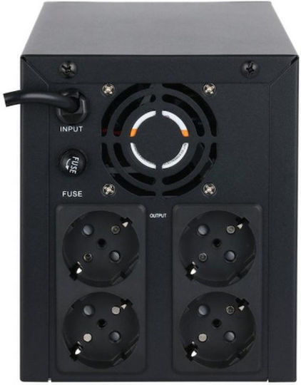 Dahua DH-PFM3350-2000L-EN UPS Line-Interactive 2000VA 1200W with 4 Schuko AC outlets