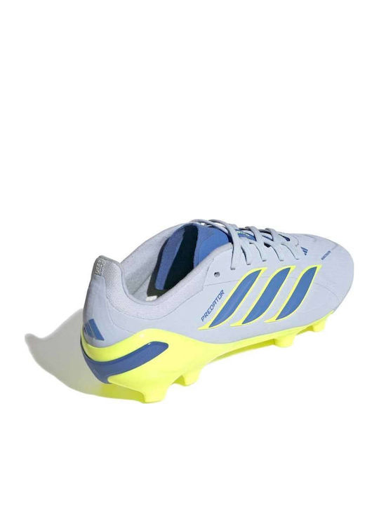 Predator Elite FG Kids Soccer Cleats with Molded Outsole Light Blue