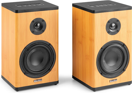 Audizio BS20 Αυτοενισχυόμενα Ηχεία με Bluetooth 50W Bamboo