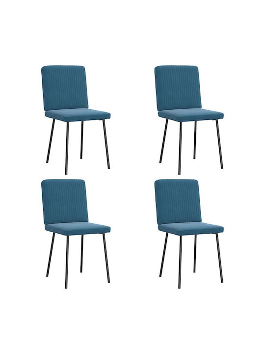 Stühle Speisesaal Blue 4Stück 45x54x83cm