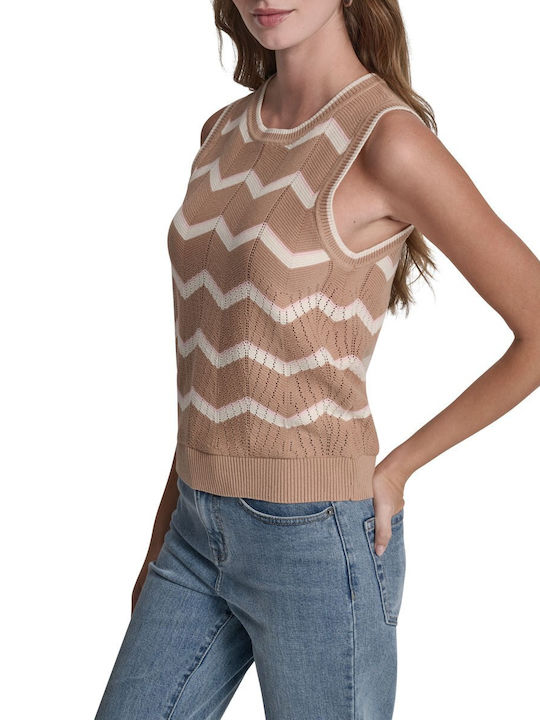 DKNY Women's Brown Cotton Sweater