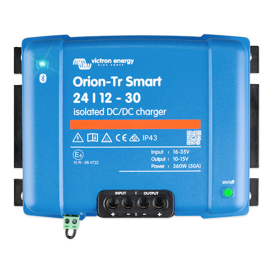 Victron Energy Orion-Tr Smart 24/12-30 Isolated Voltage Converter DC/DC 24V to 12V