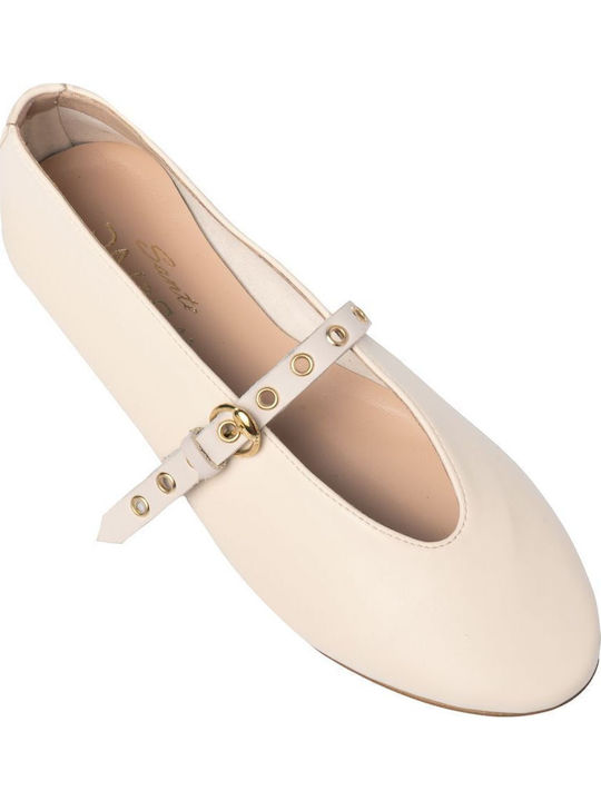 Damen Ballerinas in Weiß Farbe
