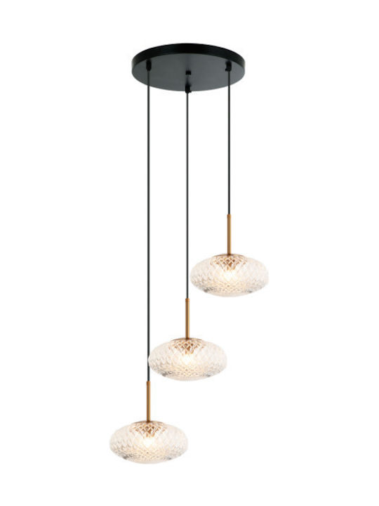 Viokef Ester Висящо Осветително Тяло Прозрачен с Цокъл G9 47x47x150см.