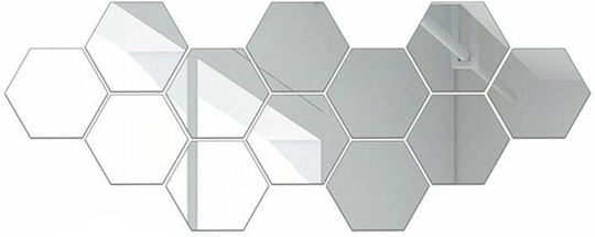 AG543D Καθρέπτης Ασημί 15.5x17.5cm 12τμχ AG543D Καθρέπτης Ασημί 15.5x17.5cm 12τμχ