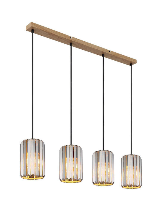 Globo Lighting Κρεμαστό Φωτιστικό Ασημί